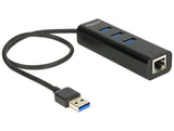 Delock Hub Usb 3.0 3 Port Extern + 1 X Gigabit Lan Port