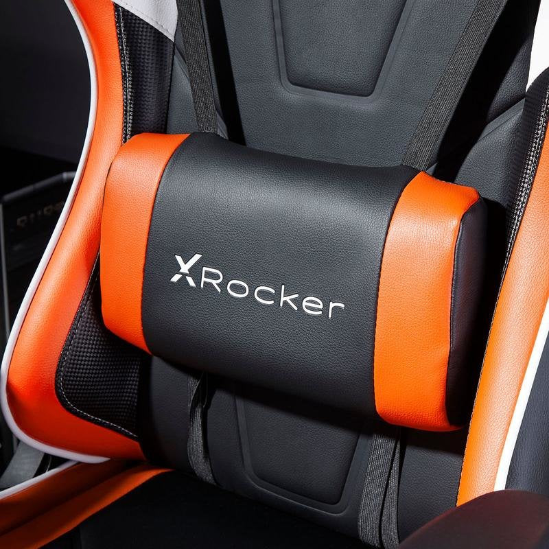 EAN 0094338074567 - X Rocker Agility eSports Silla para videojuegos de PC Asiento acolchado tapizado Negro, Naranja, Blanco imagen 3