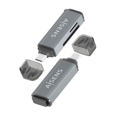 EAN 8435739903322 - AISENS ASCR-2C10-GR lector de tarjeta USB 3.2 Gen 1 (3.1 Gen 1) Type-C imagen 3
