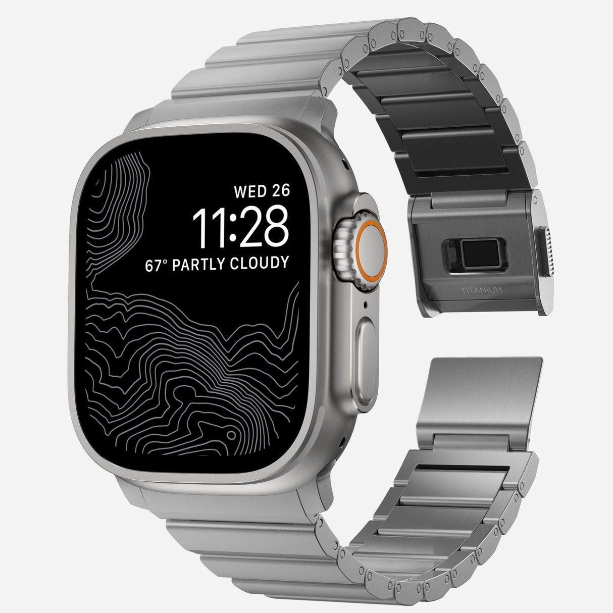 Nomad Strap Titanium Silver V2 42/44/45/49mm