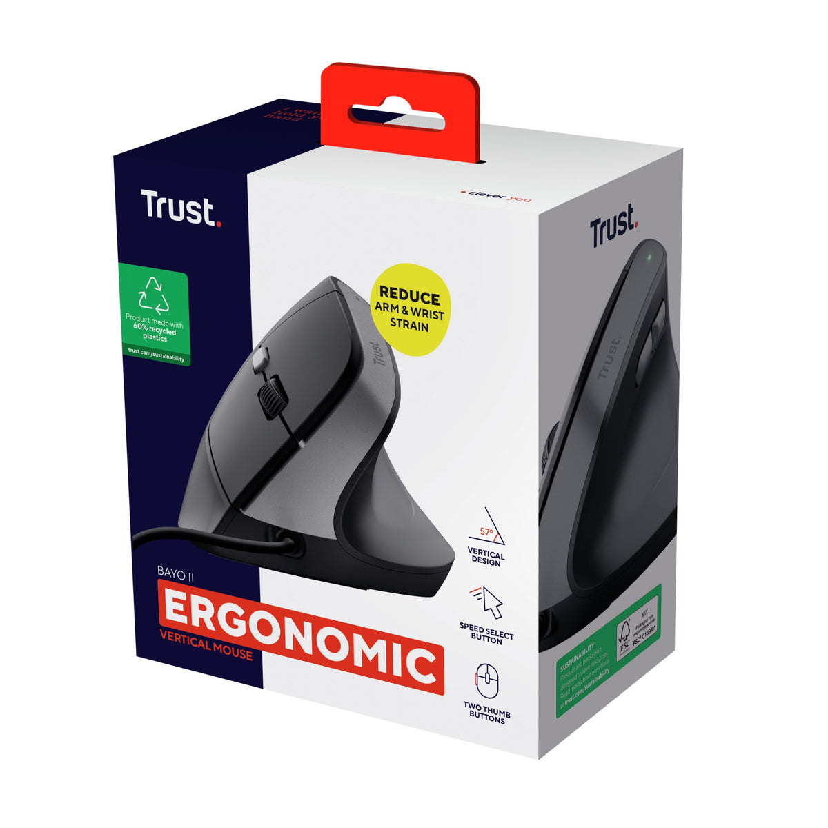 EAN 8713439251449 - Trust Bayo II ratón Mano derecha USB tipo A 2400 DPI imagen 8