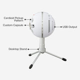 EAN 5099206084018 - Logitech G Snowball iCE Blanco Micrófono de superficie para mesa imagen 14