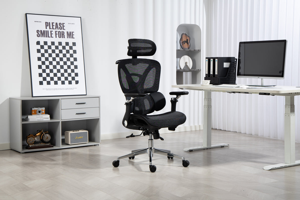 EAN 5901443391562 - Activejet YK848 BK silla de oficina y de ordenador Asiento de malla Respaldo de malla imagen 30