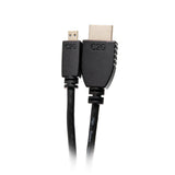 C2g 6ft Hdmi To Micro Hdmi Cable With Ethernet High Speed Hdmi Cable Cable Hdmi Con Ethernet 19 Pin Micro Hdmi Type D Macho A Hdmi Macho 1.83 M Blindado Negro