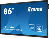 Iiyama Prolite Te8614mis-B2ag Pantalla Plana Para Señalización Digital 2,17 M (85.6") Wifi 435 Cd / M² 4k Ultra Hd Negro Pantalla Táctil Procesador Incorporado Android 24/7
