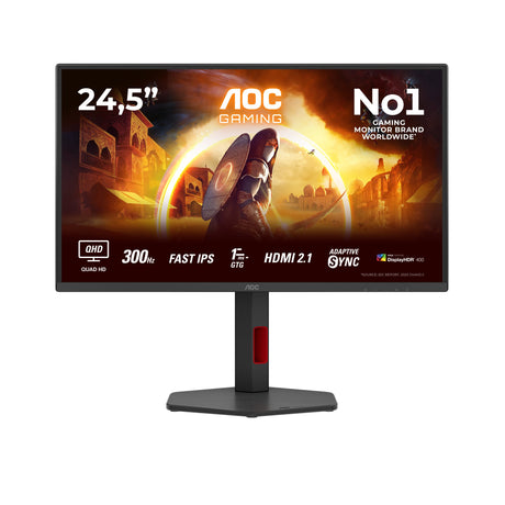 EAN 4038986142748 - AOC G4 Q25G4SR pantalla para PC 62,2 cm (24.5") 2560 x 1440 Pixeles Quad HD LED Negro, Rojo imagen 1