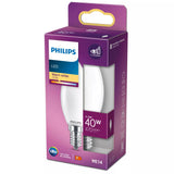 Signify Philips - Lámpara Led - Form: B35 - Mate Finish - E14 - 4.3 W (Equivalente 40 W)