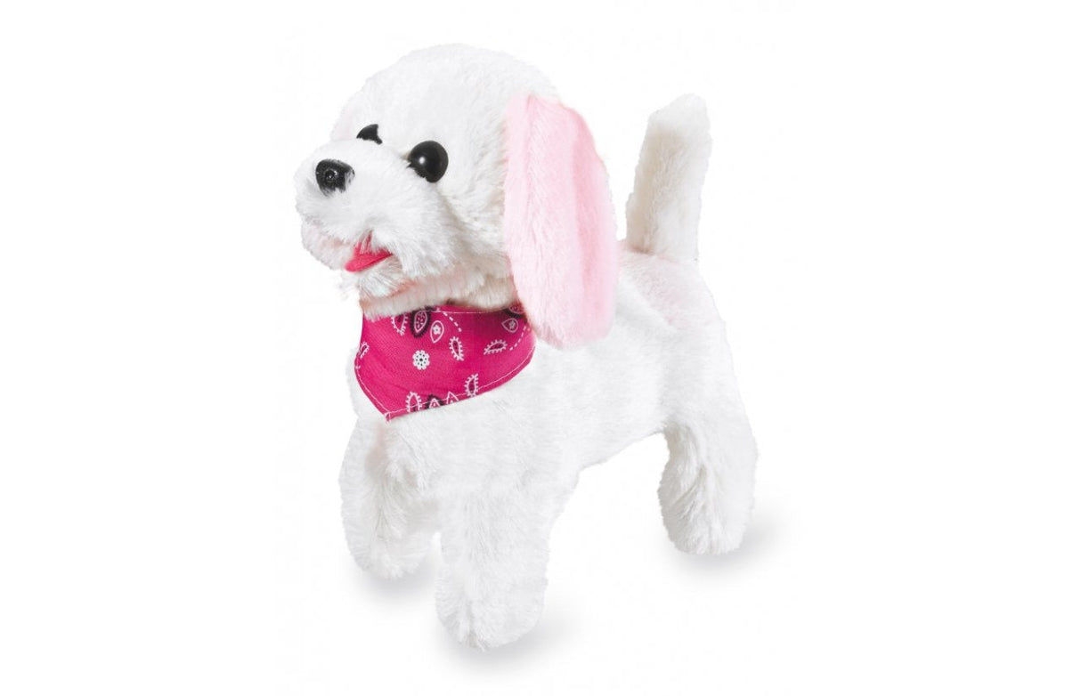 Jamara Plüschhund Trixi Rc Blanco Rosa 27mhz