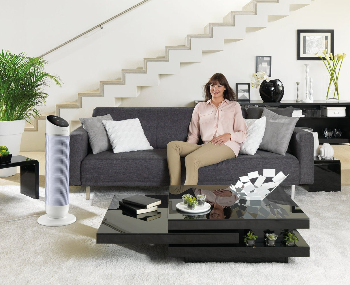 Calefactor  Rowenta Silent Comfort Hq8120 Eléctrico Interior Plata 2400 W Ventilador Eléctrico