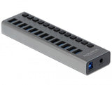 EAN 4043619637386 - DeLOCK 63738 hub de interfaz USB 3.2 Gen 1 (3.1 Gen 1) Type-B 5000 Mbit/s Gris imagen 1