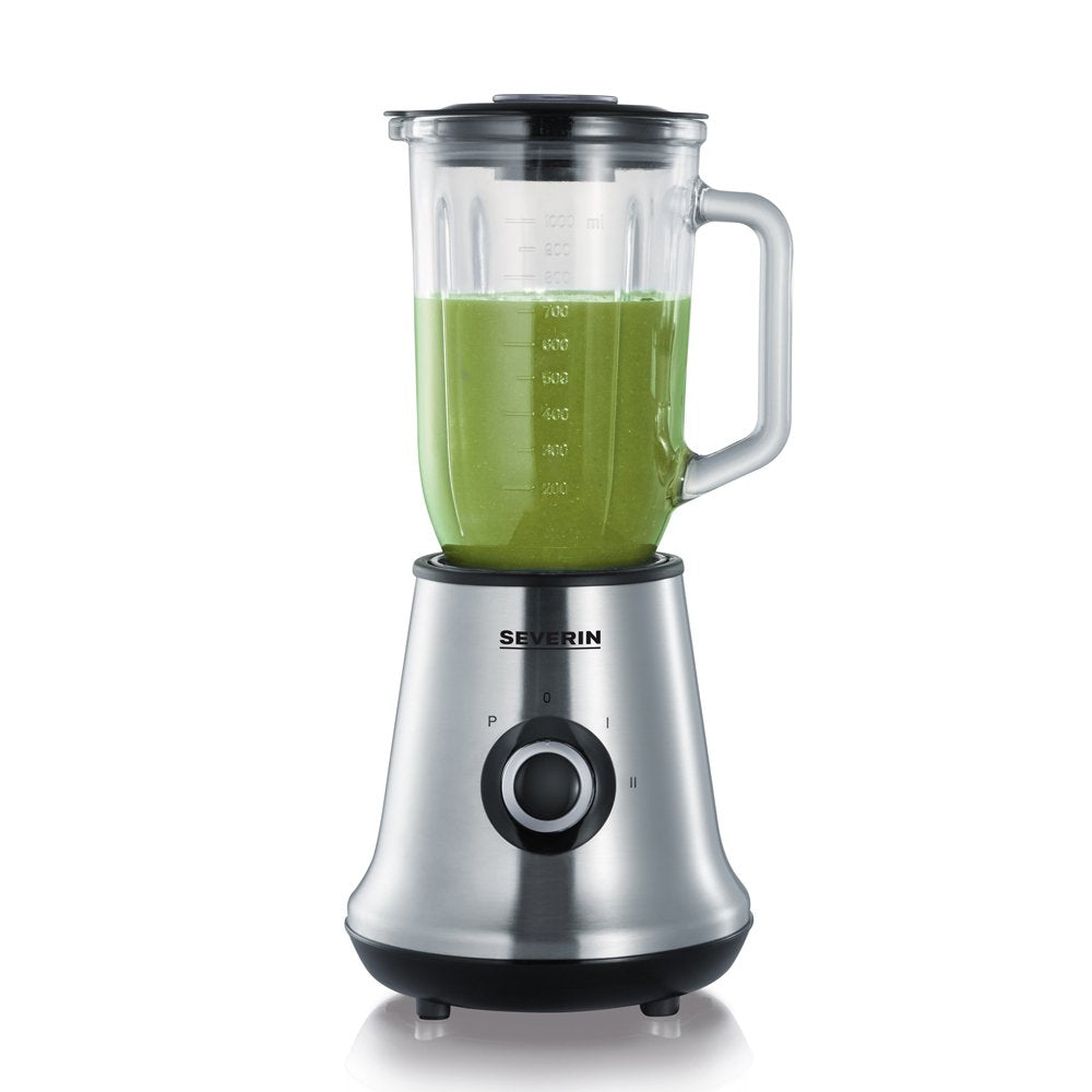 Licuadora Severin Sm 3734, 1 L Batidora De Vaso Negro, Acero Inoxidable 500 W