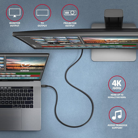 EAN 8595247905970 - Axagon BUCM32-CM10AB cable USB USB 3.2 Gen 2x2 1 m USB C Negro imagen 7