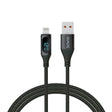 EAN 5901986047797 - Savio USB - Lightning cable with display CL-173 1 m black Negro imagen 1