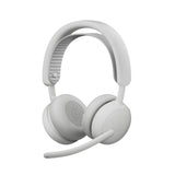 Auriculares Logitech Zone Wireless 2 Inalámbricos Bluetooth Con Cancelación De Ruido Blanco Crudo