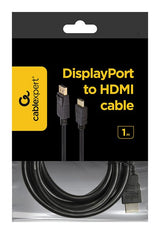 Gembird Cable Displayport A Hdmi 1m Negro Cc-Dp-Hdmi-1m