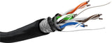 Goobay 57296 Cable De Red 100 M Cat5e Sf/Utp (S-Ftp) Negro