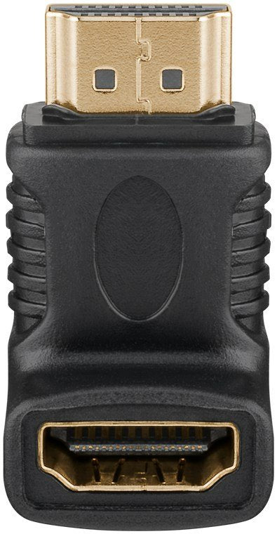 Adaptador Hdmi Hembra A Hdmi Macho Codo 270°  Vertical, 8k/60hz Goobay