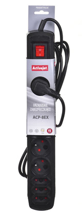 EAN 5901452125844 - Activejet APN-8G/3M-BK base múltiple 8 salidas AC Interior Negro imagen 3