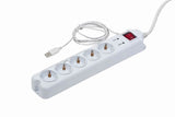 EAN 8716309065818 - Gembird PCW-MS2G limitador de tensión Blanco 5 salidas AC 250 V 1,8 m imagen 2