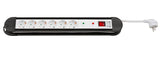 Regleta Goobay De 6 Vías, Con Interruptor (Negro/Blanco, 1,4 Metros, Protección Contra Sobretensiones, Esd)