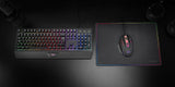 Mars Gaming Mcp124 Combo Gaming 3en1 - Teclado H-Mech Ergonomico - Raton Rgb Switches Huano - Alfombrilla Nanotextil