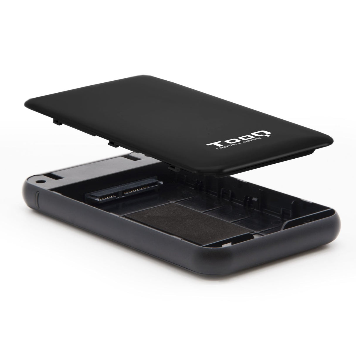 Tooq Carcasa Externa Hdd/Sdd 2.5" Hasta 9.5mm Sata Usb 3.0/3.1 Gen 1 - Sin Tornillos - Negro