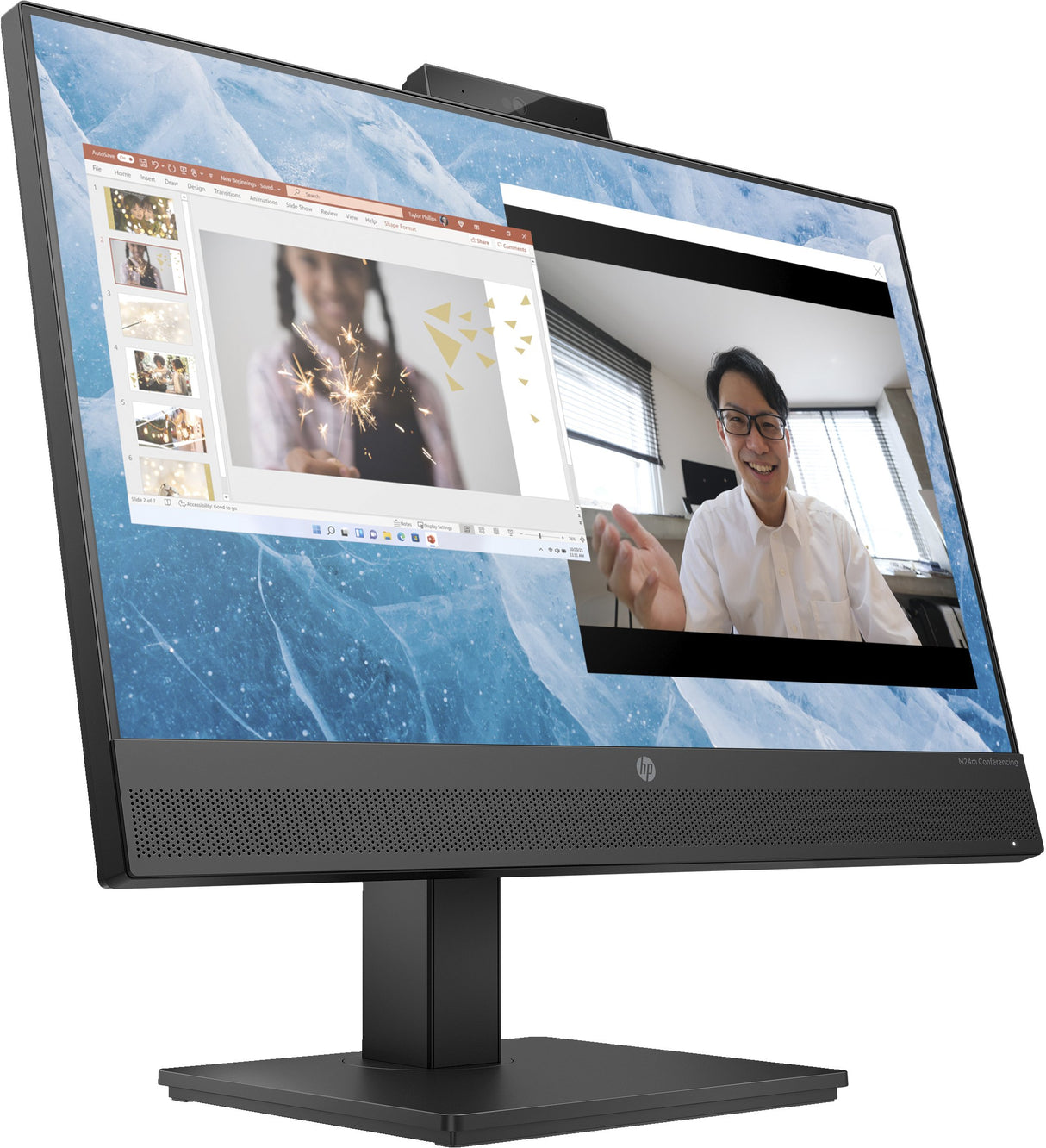 EAN 5715063348161 - HP M24m Conferencing Monitor pantalla para PC 60,5 cm (23.8") 1920 x 1080 Pixeles Full HD LED Negro imagen 2