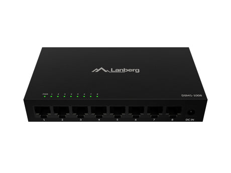 EAN 5901969447767 - Lanberg DSM1-1008 switch No administrado Gigabit Ethernet (10/100/1000) Escritorio Negro imagen 5