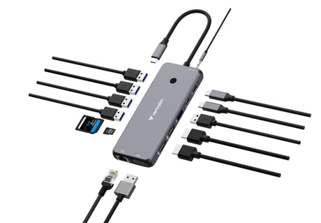EAN 0023942321545 - Verbatim CMH-14 USB Tipo C 5000 Mbit/s Plata imagen 1
