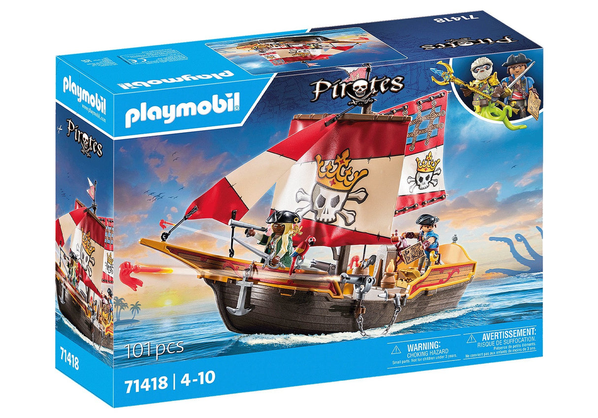 Playmobil Piraci 71418 Statek Piracki