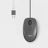 Logitech Raton M100 Usb Negro 910-006652