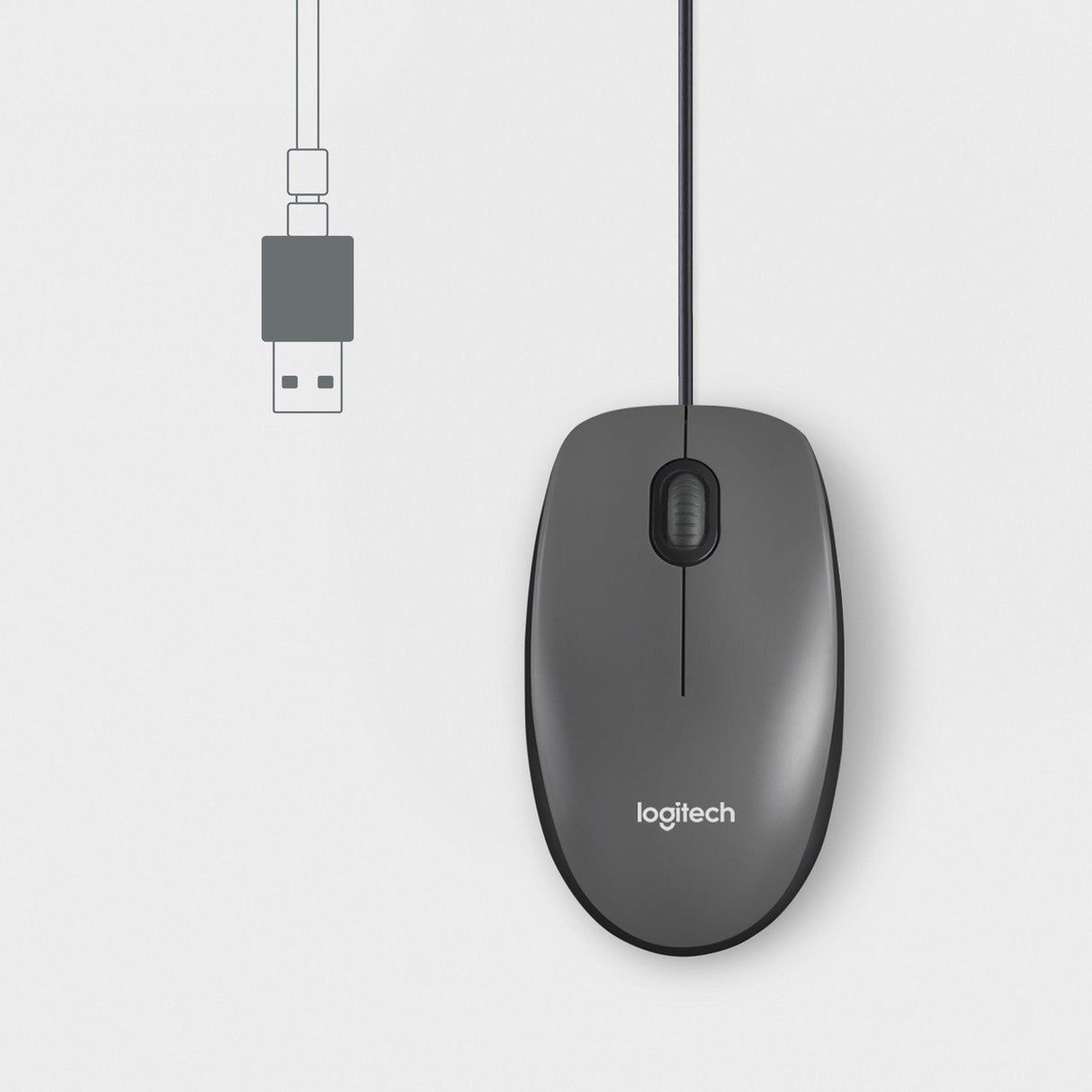 Ratón Con Cable Logitech M100 910-005003 - Usb 2.0 · 1000dpi · Negro