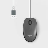 Ratón Con Cable Logitech M100 910-005003 - Usb 2.0 · 1000dpi · Negro