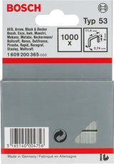 Bosch Professional Clips De Alambre Fino, Tipo 53, 8/11,4 Mm, Clip 1.000 Piezas 1609200365