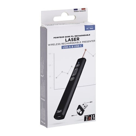 EAN 3303170114001 - T'nB LASEREMOTE2 apuntador inalámbricos Negro imagen 4