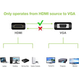 Techly Hdmi -> Vga+3.5mm M/F Negro