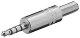 Conectorjack 3.5" Macho Stereo Metal 4 Contactos