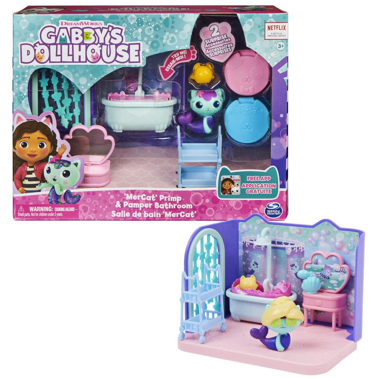 EAN 0778988374108 - Gabby's Dollhouse 6062036 accesorio para casa de muñecas Cuarto de baño para casa de muñecas imagen 1