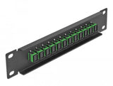 Delock 10? Lwl Patchpanel 12 Port Sc Simplex Grün 1 He Schwarz