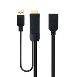 Conversor Hdmi A Displayport, Hdmi/M-Dp/H 20cm Neg