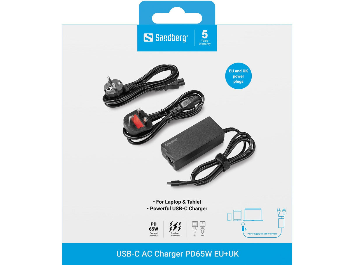 Usb-C Ac Charger Pd65w Eu+Uk