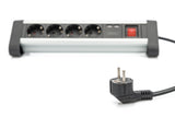 EAN 4016032443216 - Digitus DA-70614 base múltiple 1,5 m 4 salidas AC Interior Negro, Plata imagen 2