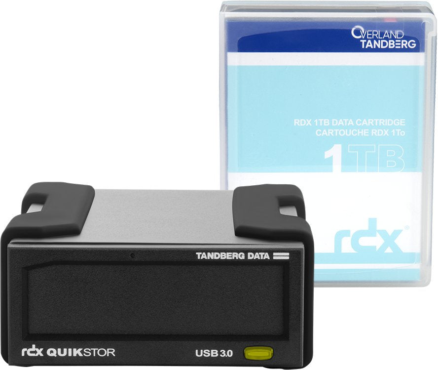 Tandberg Rdx Quikstor Externo De 3,5", Unidad Rdx (Negro, Incluye Rdx De 1 Tb