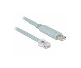 Delock Adaptador Usb 2.0 Tipo-A Macho > 1 X Serial Rs-232 Rj45 Macho 5,0 M Gris
