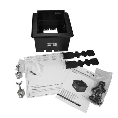 EAN 0065030864770 - StarTech.com BOX4CABLE organizador de cables Escritorio Caja de cables Negro 1 pieza(s) imagen 5