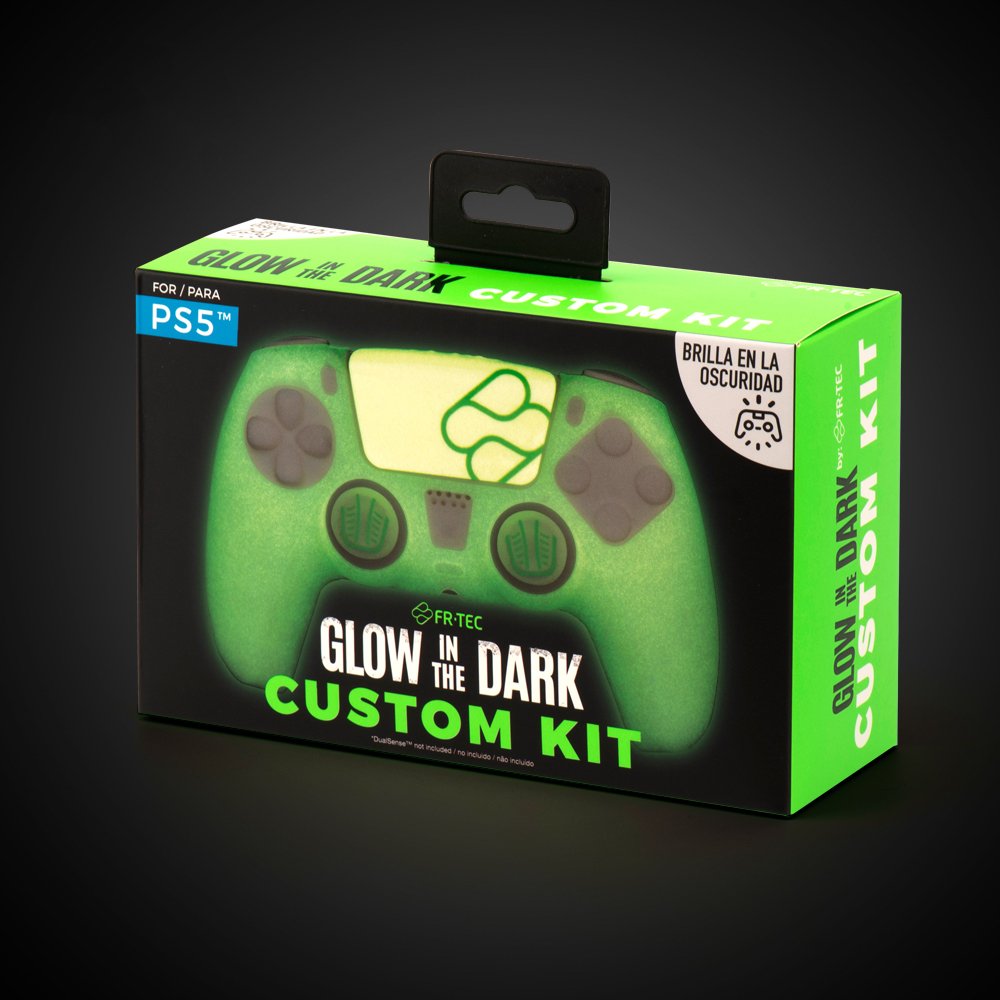 Funda Silicona Blade Fr-Tec Custom Kit Glow In The Dark Para Mando Ps5  Verde
