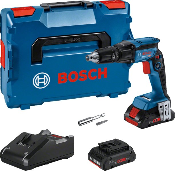 Atornillador Inalámbrico Para Paneles De Yeso Bosch Gtb 18v-45 Professional 2x Batería Procore18v 4.0ah, En L-Boxx