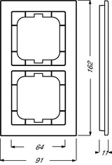 EAN 4011395156964 - Busch-Jaeger 1754-0-4438 placa de pared y cubierta de interruptor Blanco imagen 2
