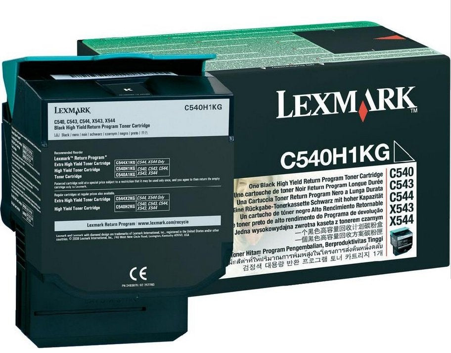 EAN 0734646083454 - Lexmark C540H1KG cartucho de tóner 1 pieza(s) Original Negro imagen 1
