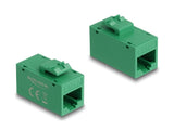 Keystone Modul Rj45 Buchse Zu Rj45 Buchse Cat.6a Utp Grün